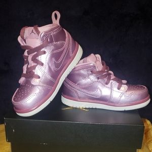 Jordans..   Pink Rose Toddler Shoes!